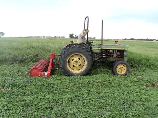 Rolador cultivos de cobertura / cultivos de servicio 2.25 m - Cuchillas planas - 3P